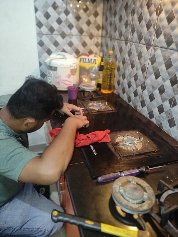 Teknisi service kompor gas tanam di Medan